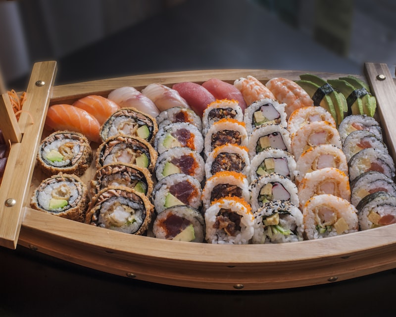 Luxurious seafood tower with lobster and oysters